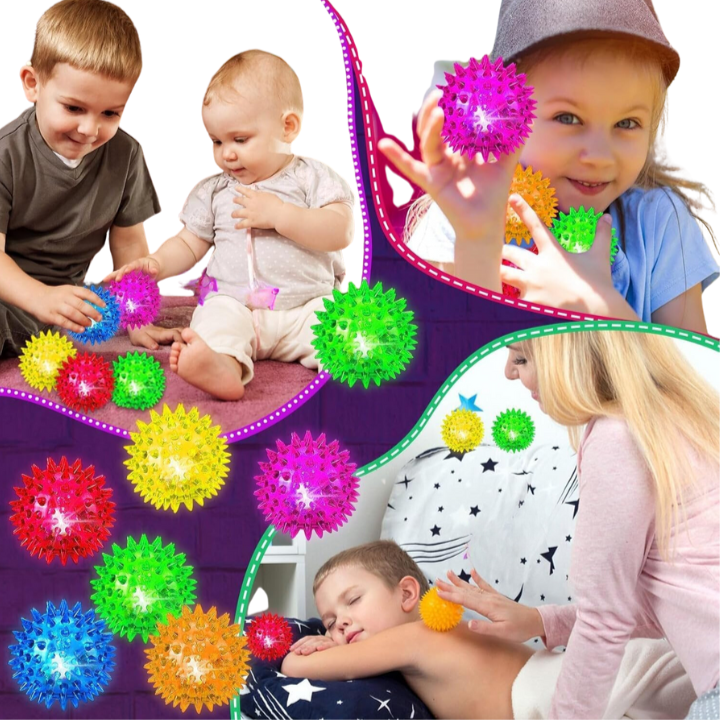 Bola Spike Sensoryland – Estímulo Sensorial com Reação à Luz Negra