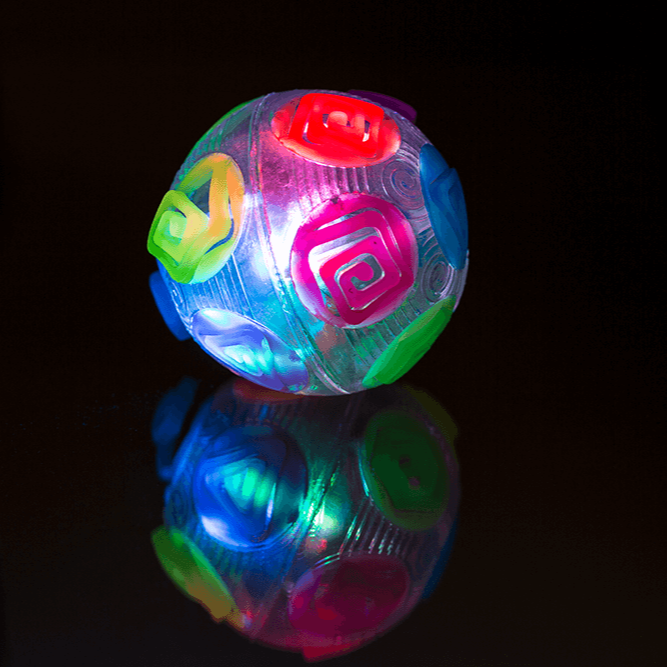 Bola Rainbow com Luzes – Diversão e Estímulo Sensorial em Um Só Produto!