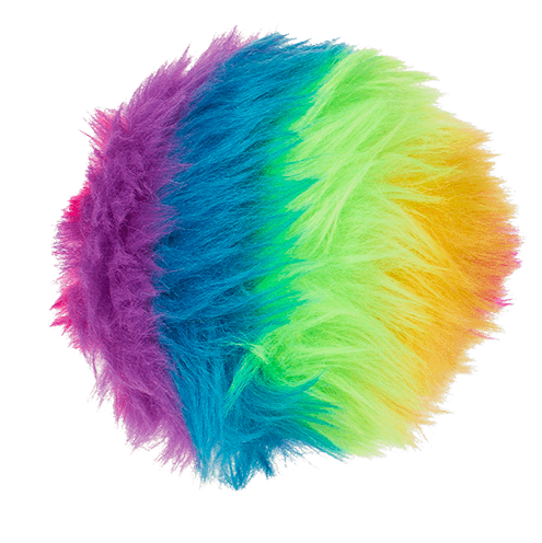 Bola de Plush Rainbow Neon – Maciez, Cores e Estímulo Sensorial!