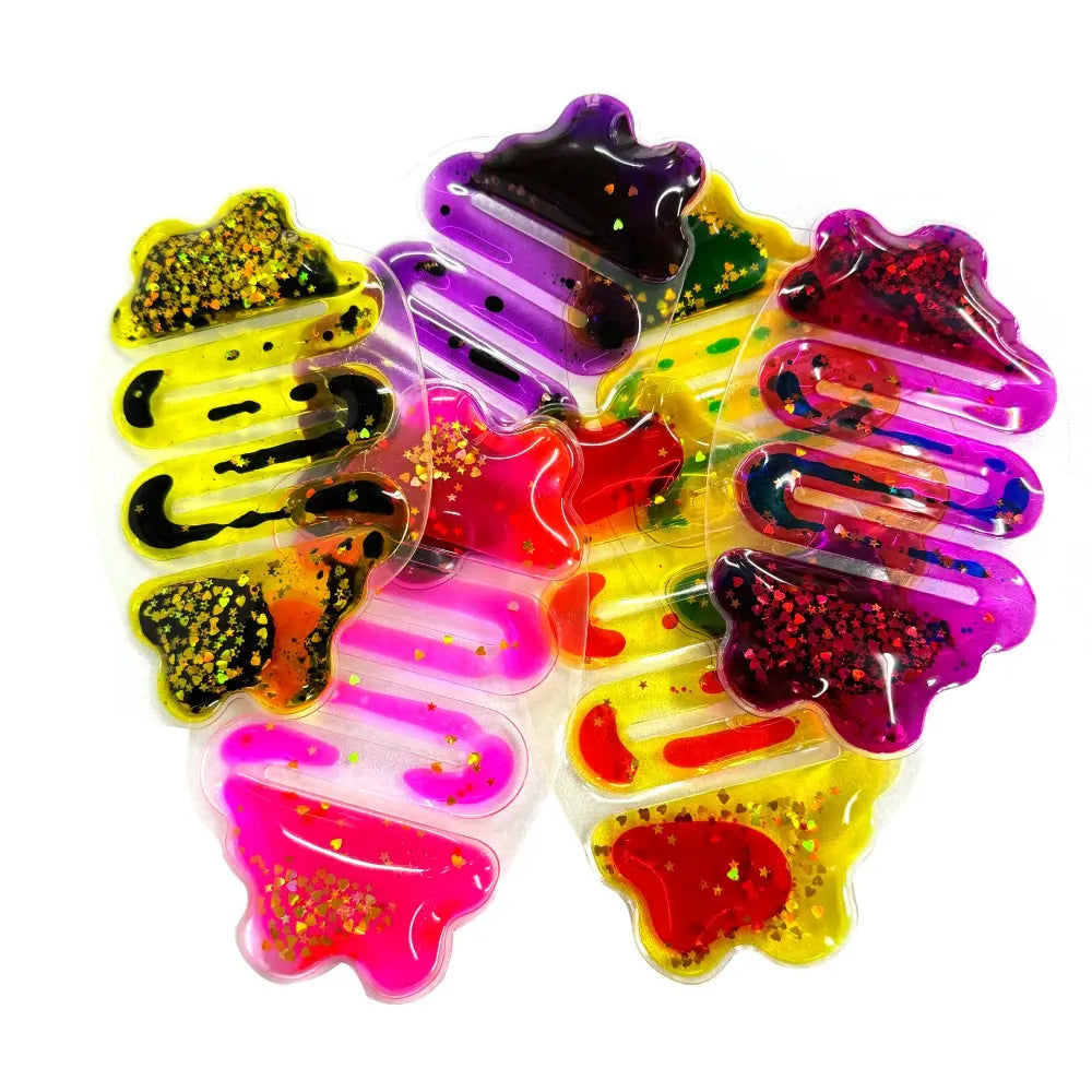 Fidget Squeeze com glitter