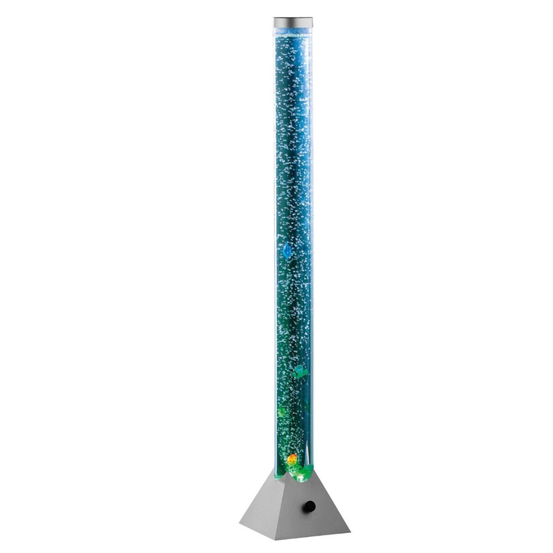 "Tubo de Bolha para salas sensoriais com base eletrônica e kit de peixes"