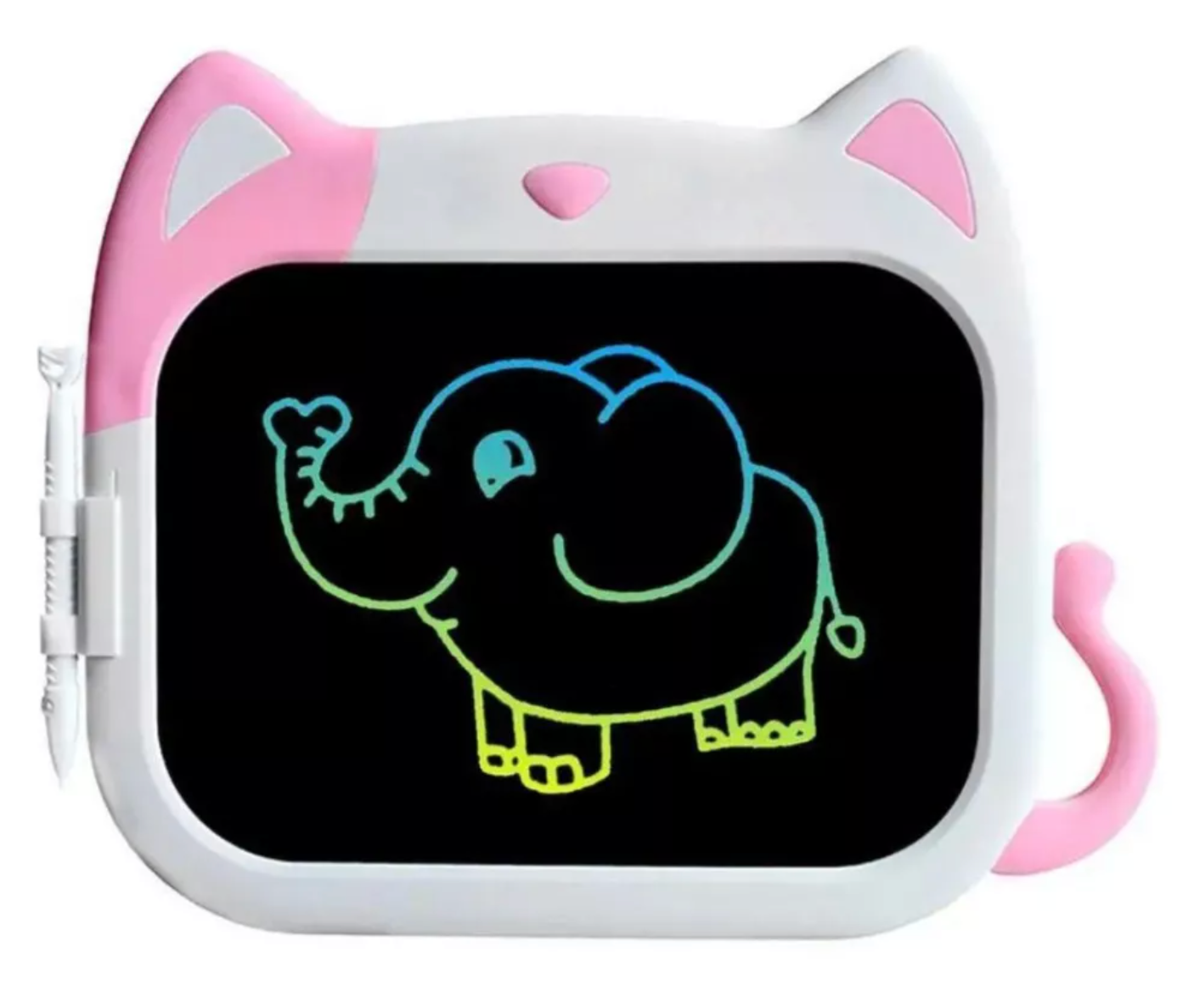 “lousa educativa LCD com botão de apagar para uma experiência interativa”