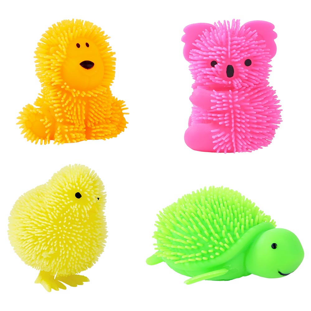 "Animais coloridos para estímulo tátil e visual"