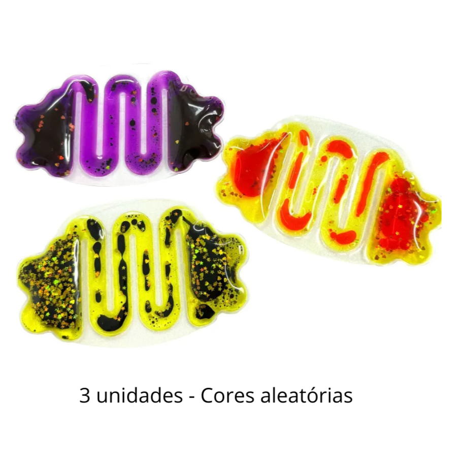 Fidget Squeeze com glitter