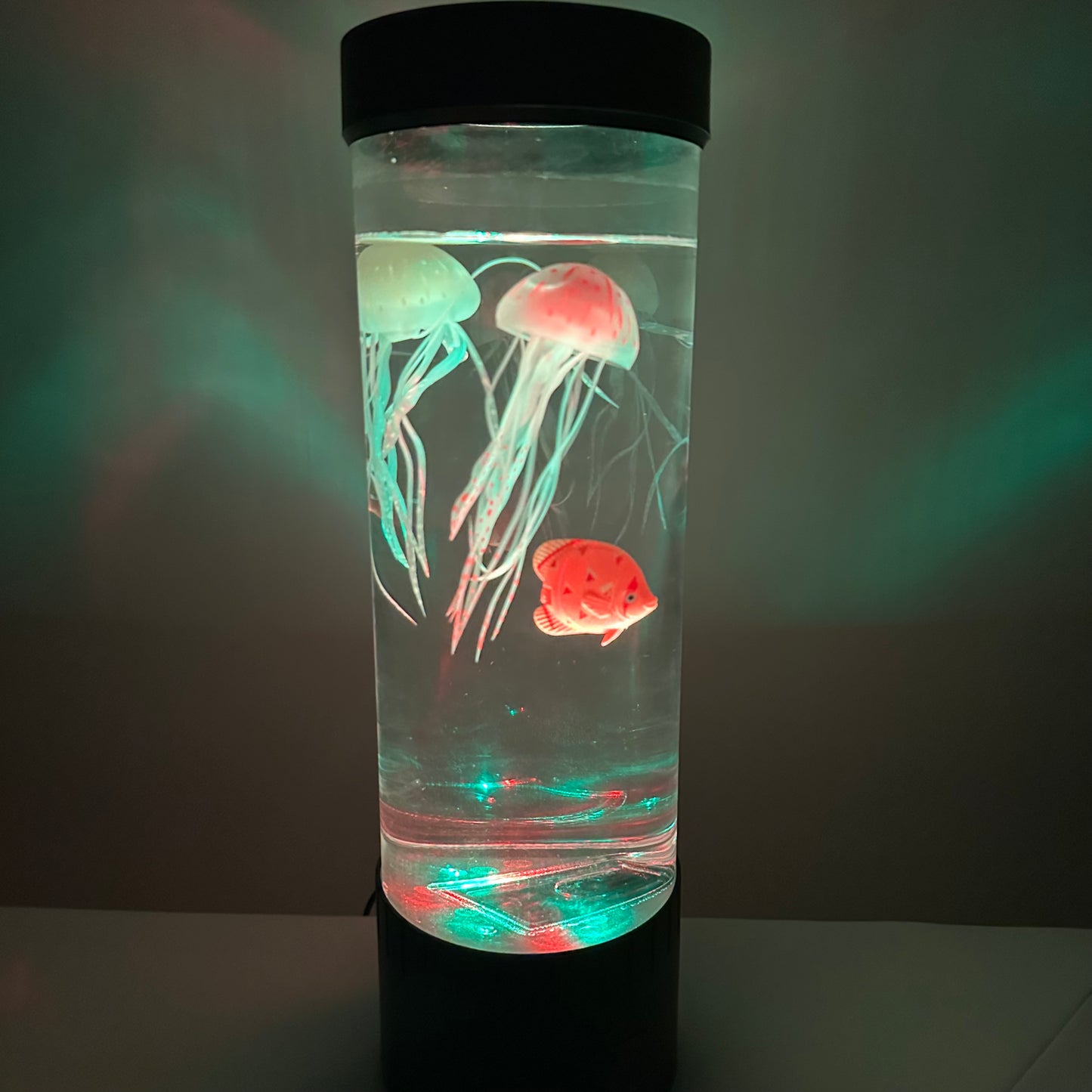 Mini tubo sensorial marinho com LED