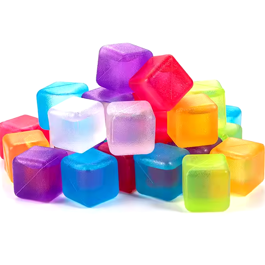 "Peças coloridas translúcidas para mesa de luz, ideais para atividades sensoriais e educativas."