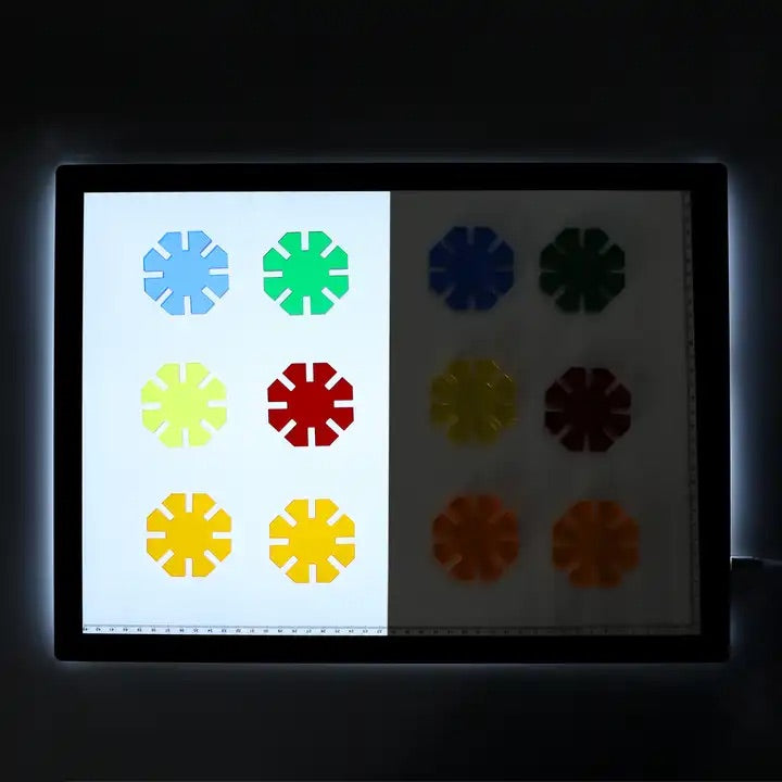 "Prancheta de Luz SL para aprendizado sensorial e visual para crianças"